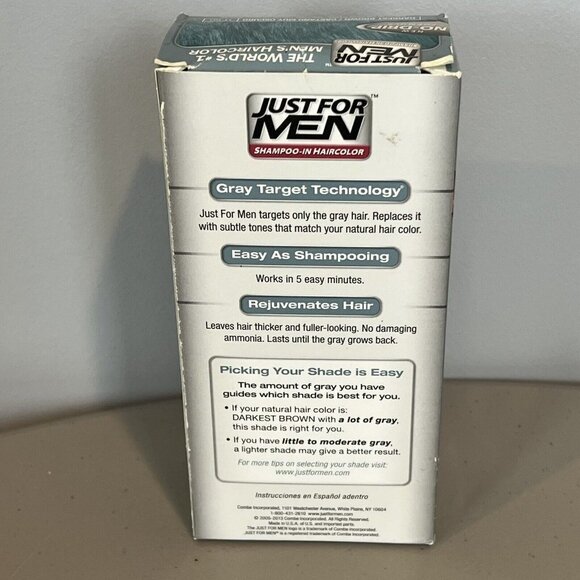 Just for Men Original Formula #H-50 Darkest Brown Shampoo-In Hair Color - Picture 7 of 15